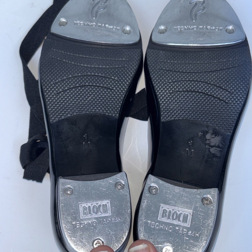 Techno Tap #4H Bloch Tap Shoes Low Heel 1M GUC - Picture 5 of 6